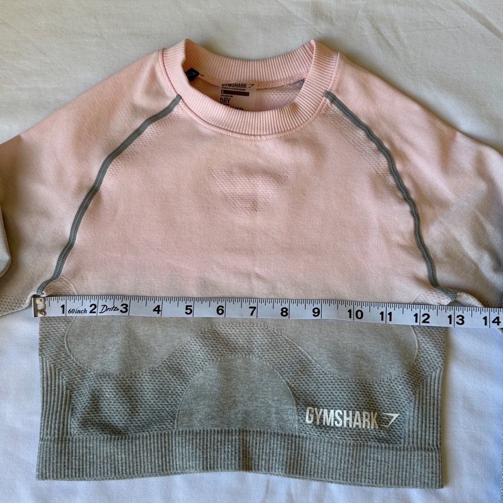 Gymshark Women's Pink and Gray Gradient Sweatshirt - Picture 3 of 6